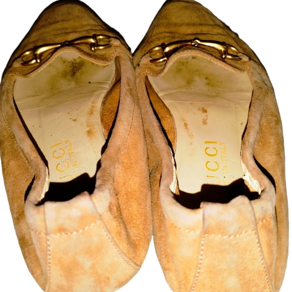 💥Offers Welcome💥💯 Authentic Gucci Horsebit Accent Suede Women's Loafers - Picture 9 of 15